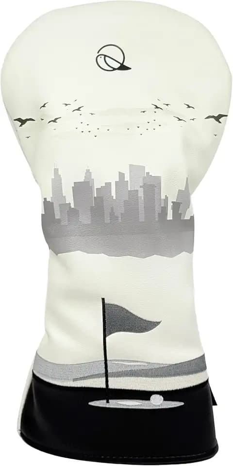 Golf Driver Headcover Premium Leather Head Cover. Digitally Printed and Embroidered Design