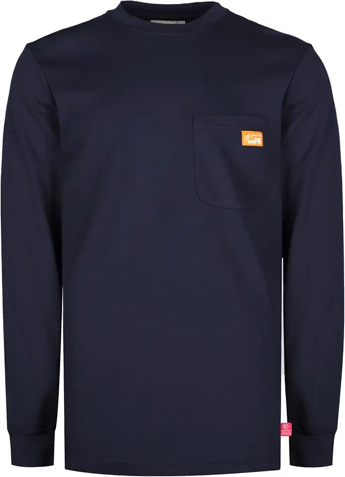 Titicaca Flame Resistant Shirts for Men 7oz Crew Neck Tees CAT2 100% Cotton