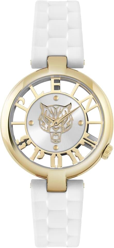 Plein Sport Damen Uhr Analog Quarz Tiger Luxe PSMBA1423 Silikon