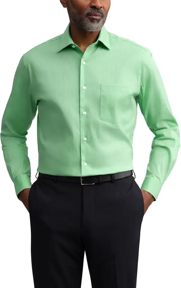 Van Heusen Men's Dress Shirt Fitted Everyday Defense Stretch