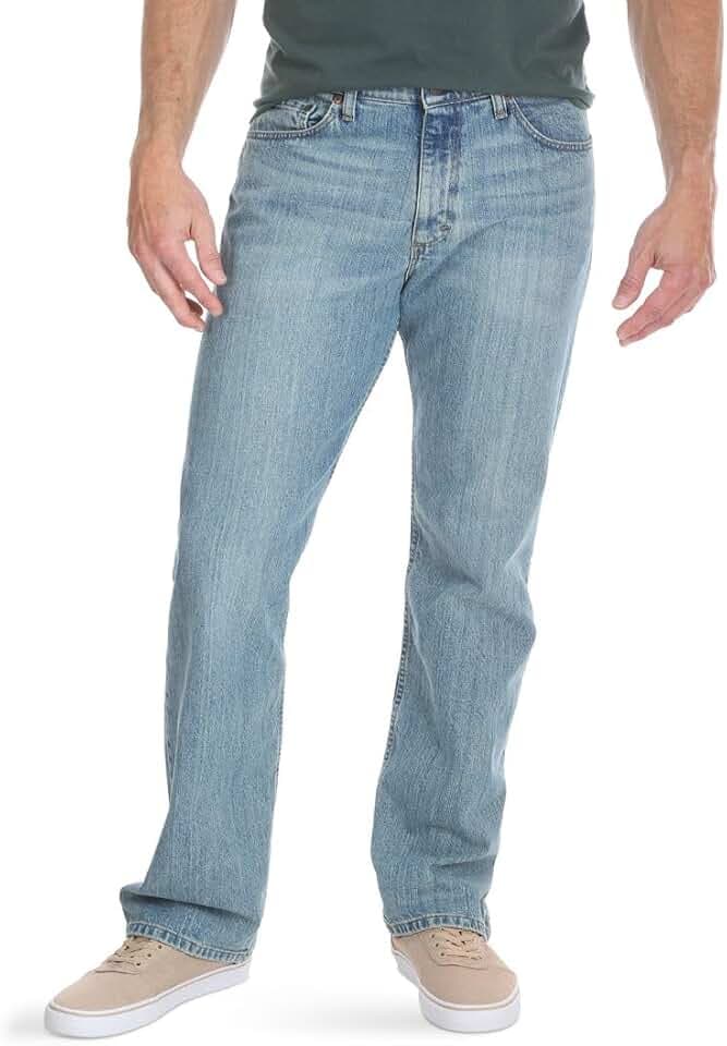Wrangler - Jeans Herren - Regular Straight Fit - Authentics - Dunkel Stonewash