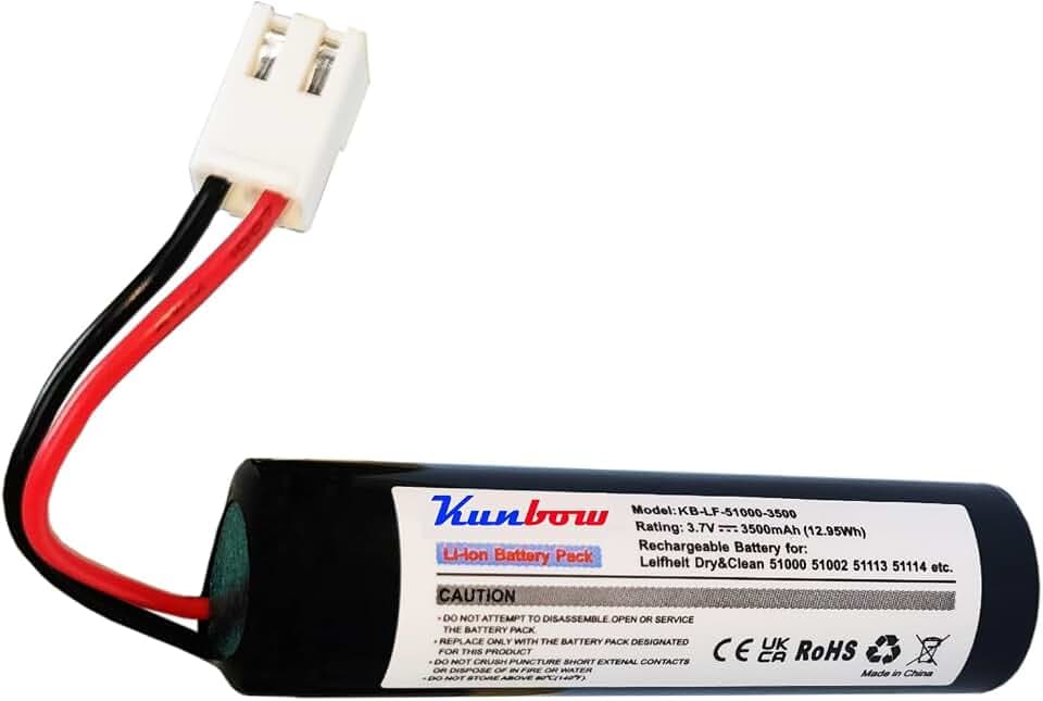 3500mAh Li-ion akku für Fenster-Reiniger,Ersatzakku für Leifheit Dry&Clean 51000, 51002, 51113, 51114 u.a. Fenstersauger.(3.7V / 12.95Wh)