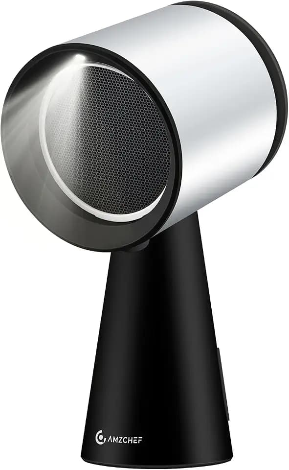 AMZCHEF Portable Range Hood, 3-Speed Desktop Exhaust Vent Fan，Black