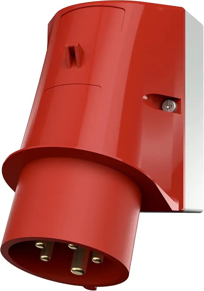 MENNEKES CEE Wandgerätestecker, 16 A, 5-polig, 400 V, IP44, Schraubkontakt