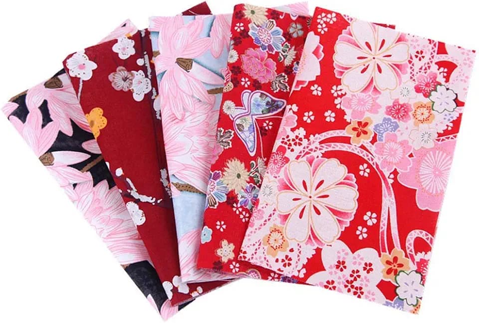 100% Cotton Fabric,Print Cotton Fabric Quilting Patchwork Bundles Fabric for Sewing DIY Scrapbooking Crafts Handmade Bags,9.8 x 9.6 inch
