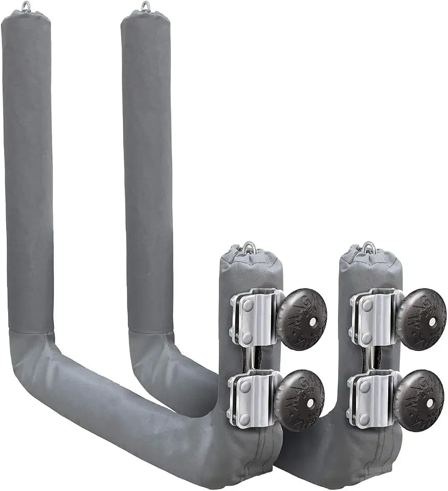 Magma R10-626-20 Kayak & SUP Rack, Round Rail Mount, Stainless Steel, 20"
