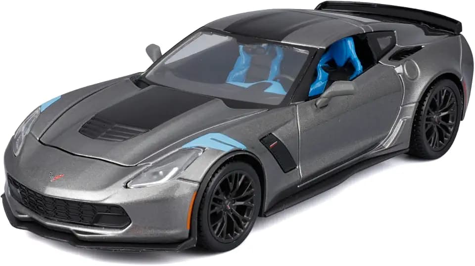 Maisto 1:24 Assembly Line 2017 Chevrolet Corvette Grand Sport - Grey