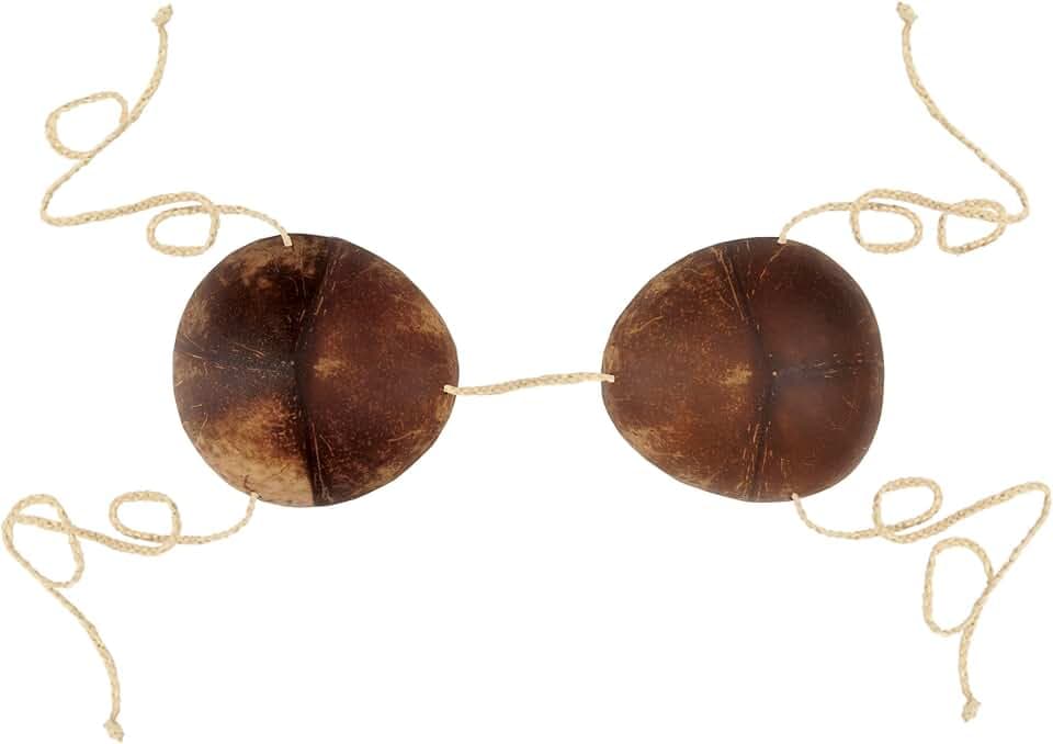 Beistle Novelty Coconut Bikini Top