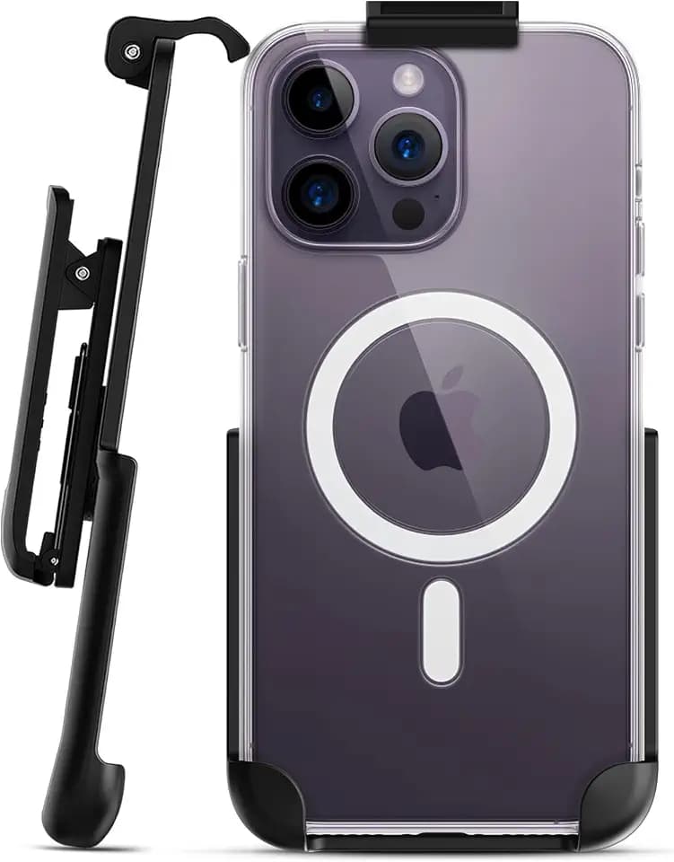 Encased Belt Clip Designed for Apple Clear MagSafe Case (iPhone 13 Pro and iPhone 14 Pro) Holster Only - Case Not Included