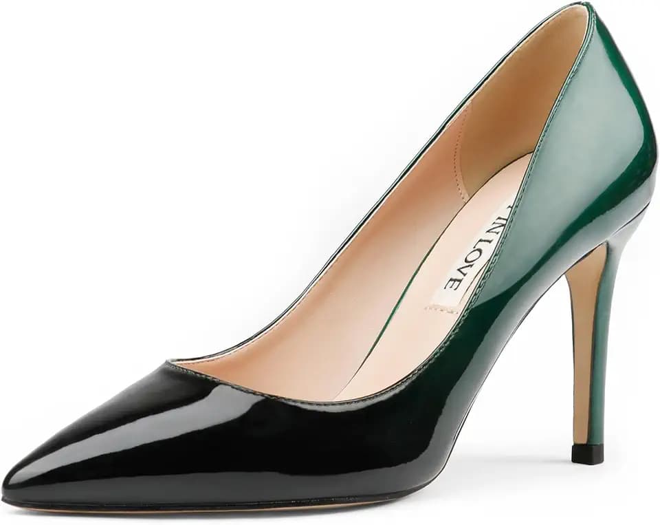 JOY IN LOVE Women's Pumps 3.5" Pointed Toe High Heels