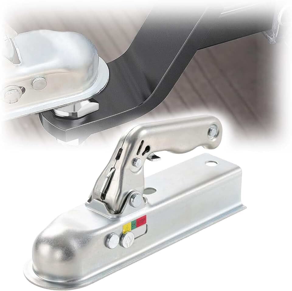 Anhänger Kugelkupplung, Zugkugelkupplung für ungebremste, Zugkugelkupplungen Rund, Anhängerkupplung Kupplung Anhänger, passend für 50MM Vierkantrohr, Anhängerkugel, Tragkraft 800kg