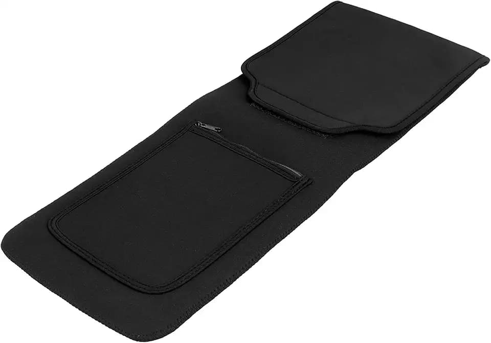 Keyboard Neoprene Sleeve Case(up to 18 Inches), with Wireless Mouse Storage & Cable and Charger Pouch (Black)