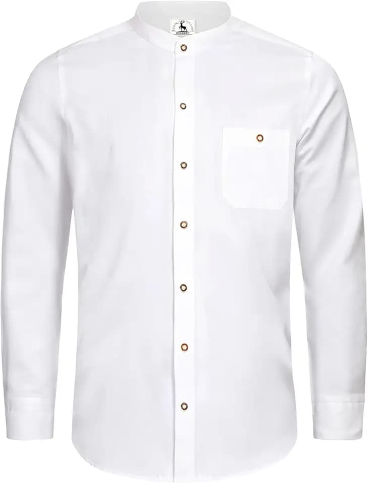 Trachtenhemd Herren Langarm Oktoberfest Outfit Trachten Hemd Baumwolle