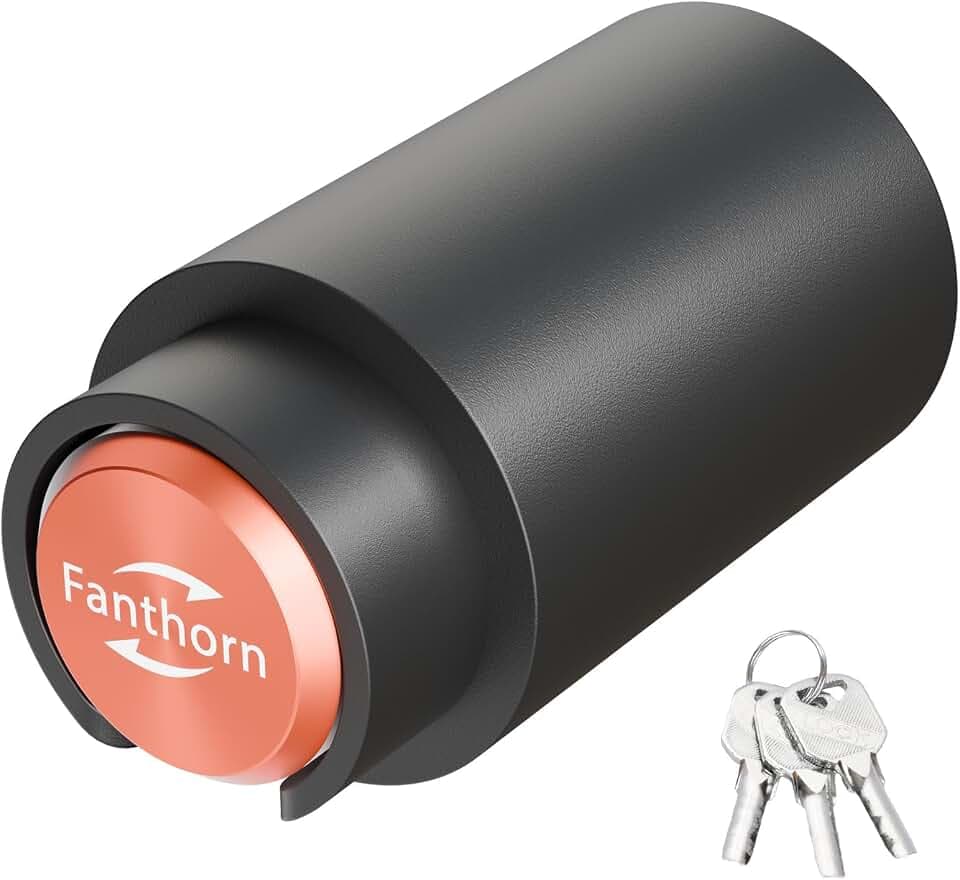 Heavy Duty Trailer Hitch Locks, Fits 2-5/16" Bulldog or Ram Couplers, Black Alloy Steel