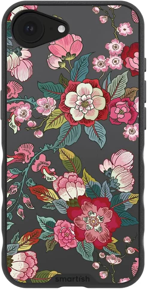 Smartish® iPhone 16e MagSafe Case - Gripmunk [Slim + MagSafe + Protective] - Vintage Floral - Drop Tested 6FT - Wireless Charging - Floral Case for Women - Microfiber Lining - Fits Apple iPhone 16e