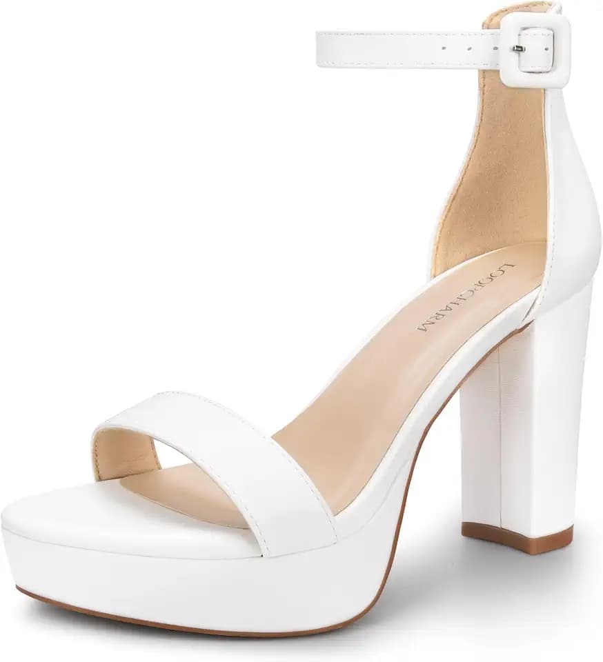Women's Chunky Platform Heeled Sandals with 4 Inch Block Heels