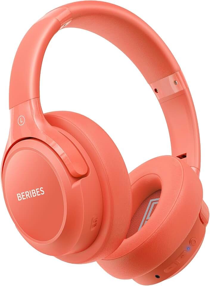 BERIBES Bluetooth Kopfhörer Kabellos Over Ear 65h Akku 6 EQ-Modi