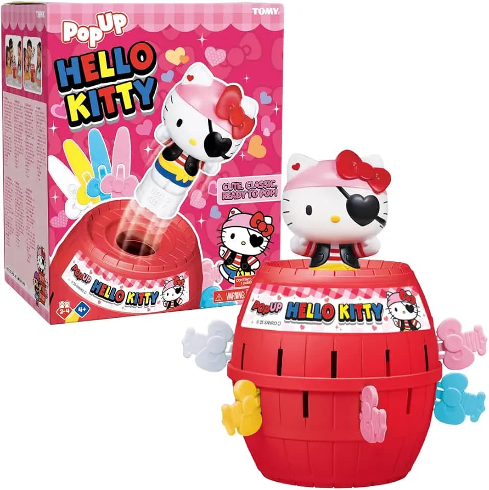 TOMY Pop Up Hello Kitty Game - Family Action Game - 2-4 Players