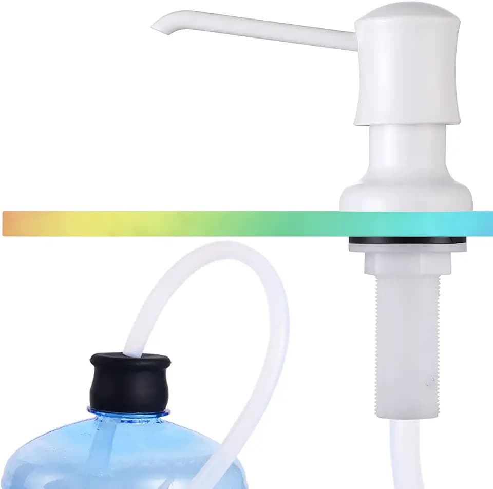 Ultimate Unicorn Sink Soap Dispenser with 40-Inch Tube Kit, White
