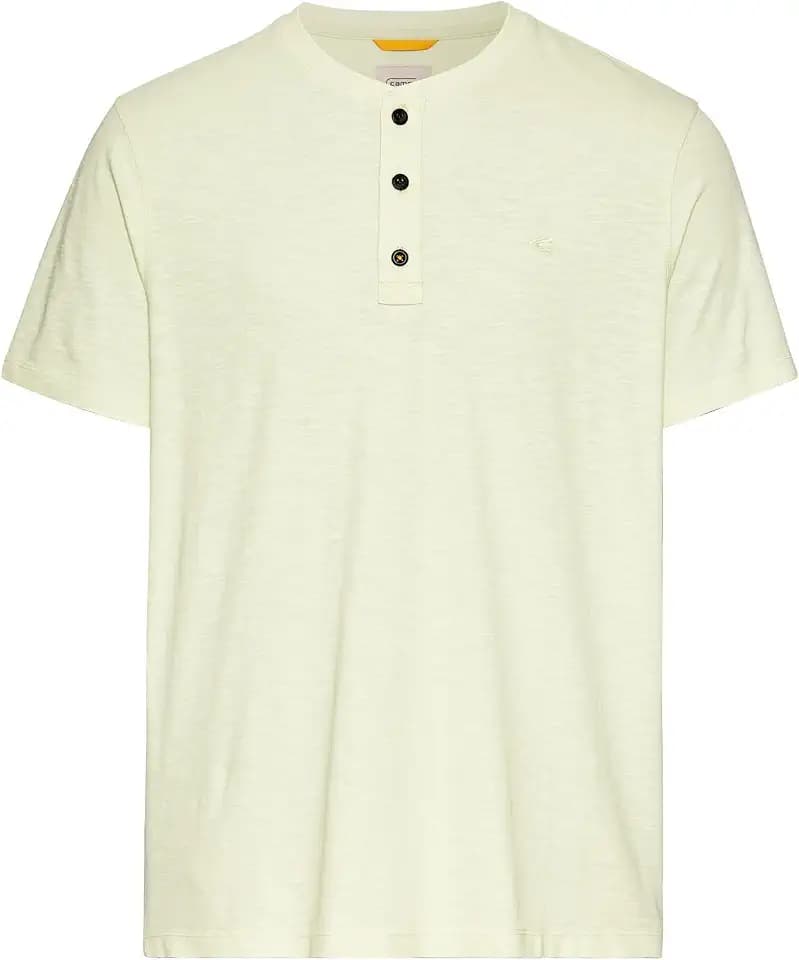camel active Herren Henley T-Shirt aus Bio-Baumwolle