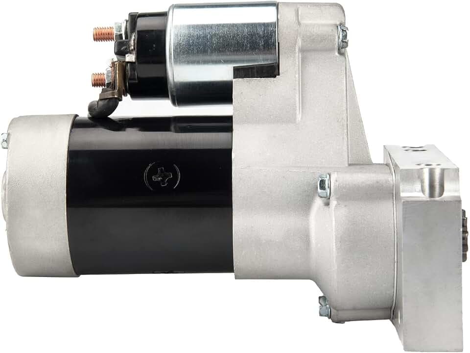 KAC High Torque Mini Starter Replacement for Chevy SBC 350 400 153 Delco Hitachi 168 T 3HP, Starters for Cars Starter Replace Part OEM#18492 12V 1.4KW 9-Teeth CW