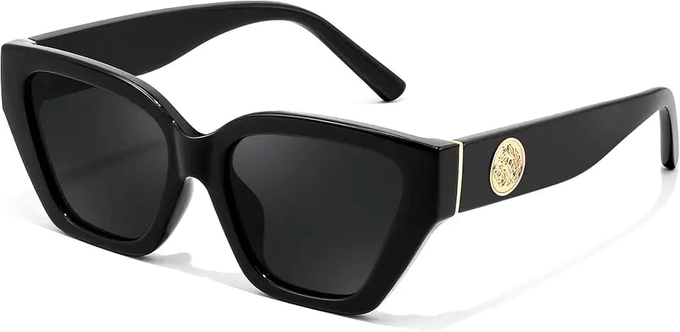 FEISEDY Women's Polarized Cat Eye Sunglasses - UV400 Protection, Trendy Design for Driving & Daily Wear B0299