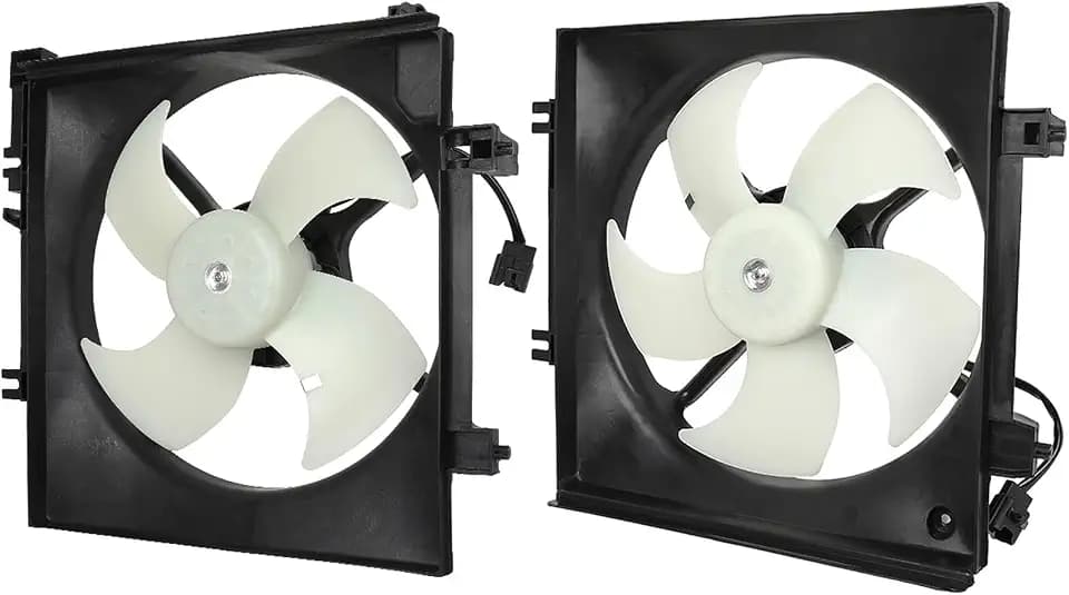 SCITOO 621260 Radiator Fan 621267 Condenser Fan for Subaru Forester Impreza