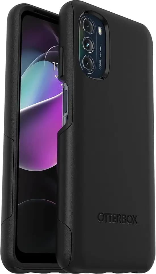 OtterBox moto g 5G (2022) Commuter Series Lite Case - BLACK, slim & tough, pocket-friendly, with open access to ports and speakers (no port covers),