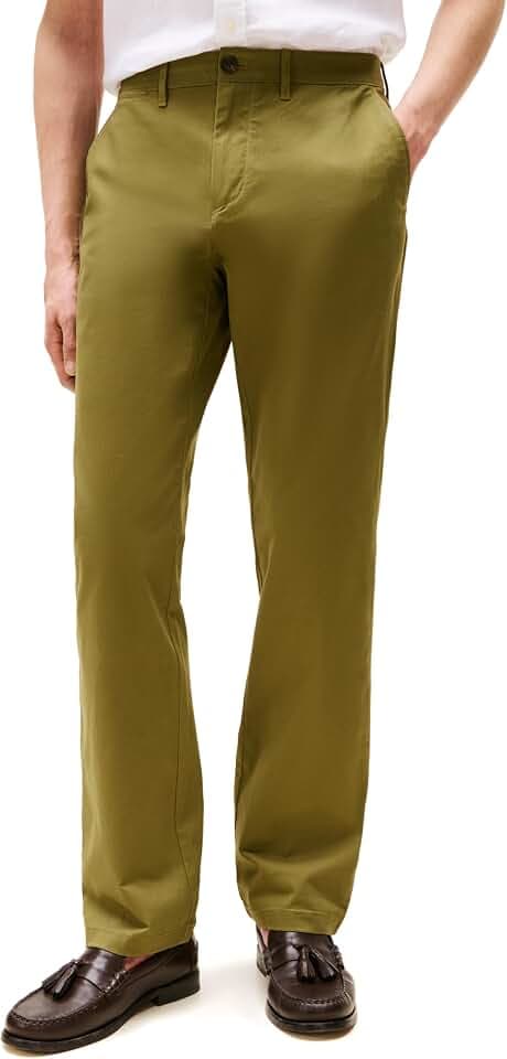 Tommy Hilfiger Men's Stretch Cotton Chino Pants in Custom Fit