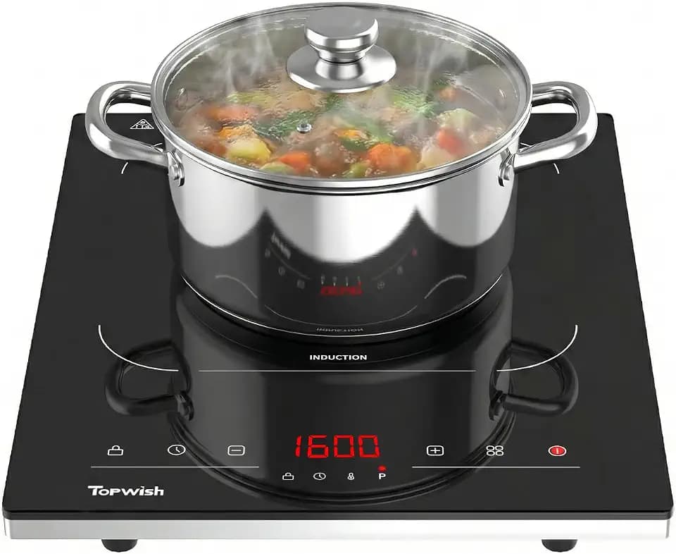 TOPWISH Single Burner Electric Stove, 110V-120V Portable Electric Cooktop