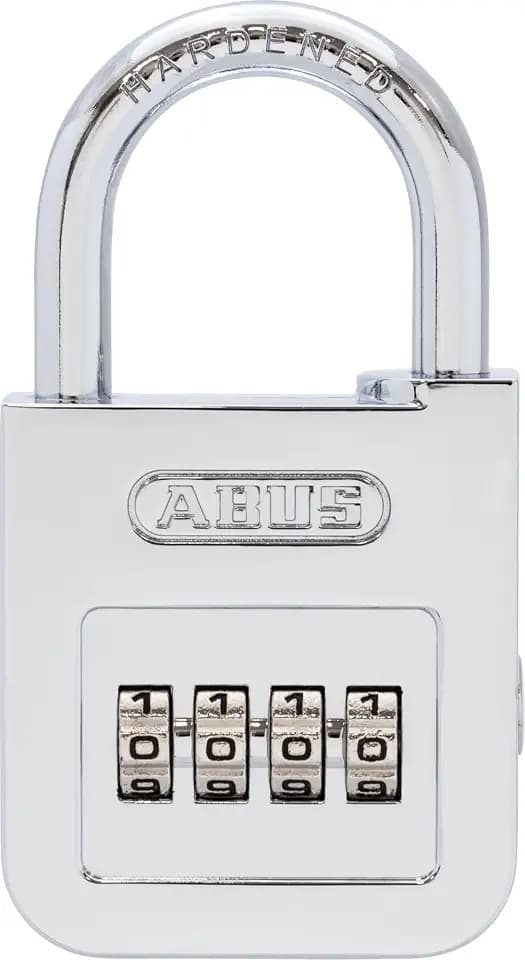 ABUS Vorhängeschloss 160/50 - Zahlenschloss, Sicherheitslevel 6, Silber
