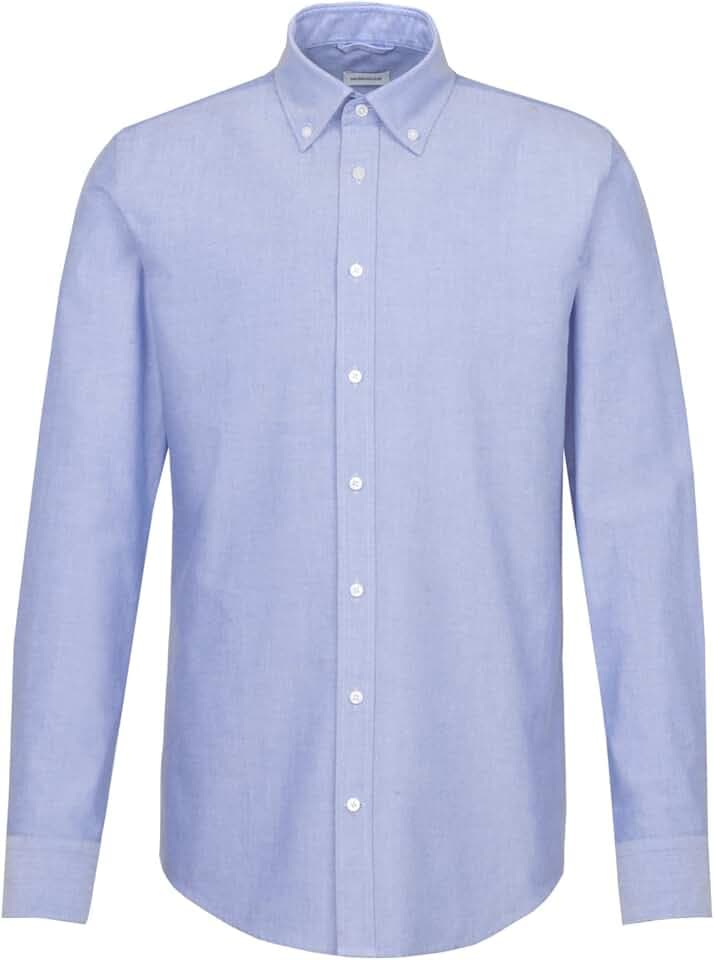 Seidensticker Herren Business-Hemd - Slim Fit - Oxford - Button-Down-Kragen - Langarm - 100% Baumwolle