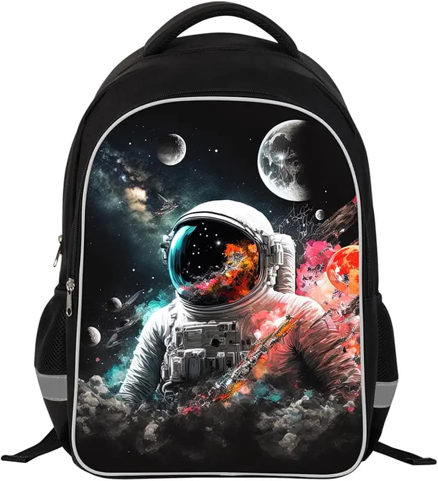ZRENTAO Kids Backpack for boys girls,Animals print school bag with Large capacity 17" Multi Pockets School Bag Daypack Travel