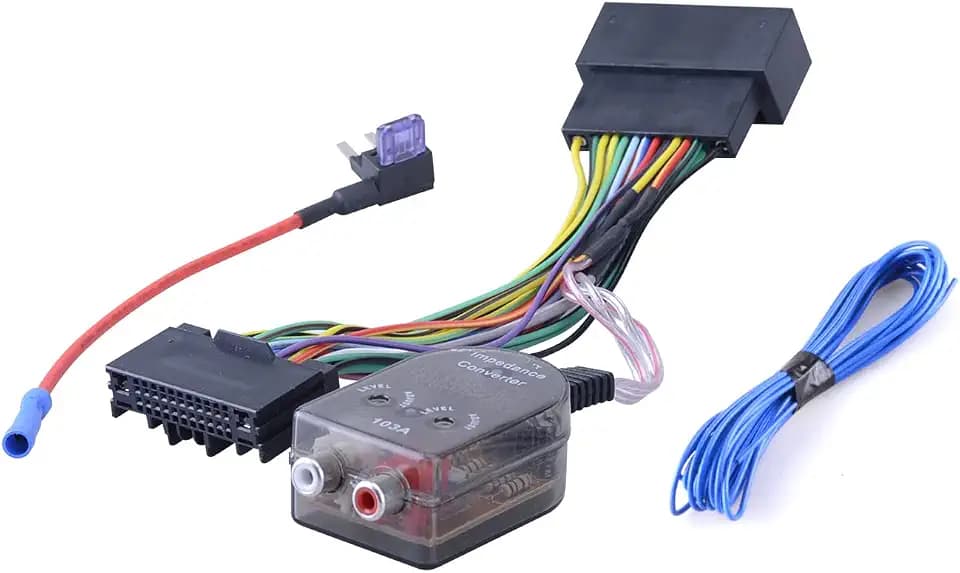 Add A Subwoofer Amplifier W/Amp Plug & Play Wire Harness Compatible for Ford F-150 Escape Edge Mustang Fusion 2011-2020 Factory Radio