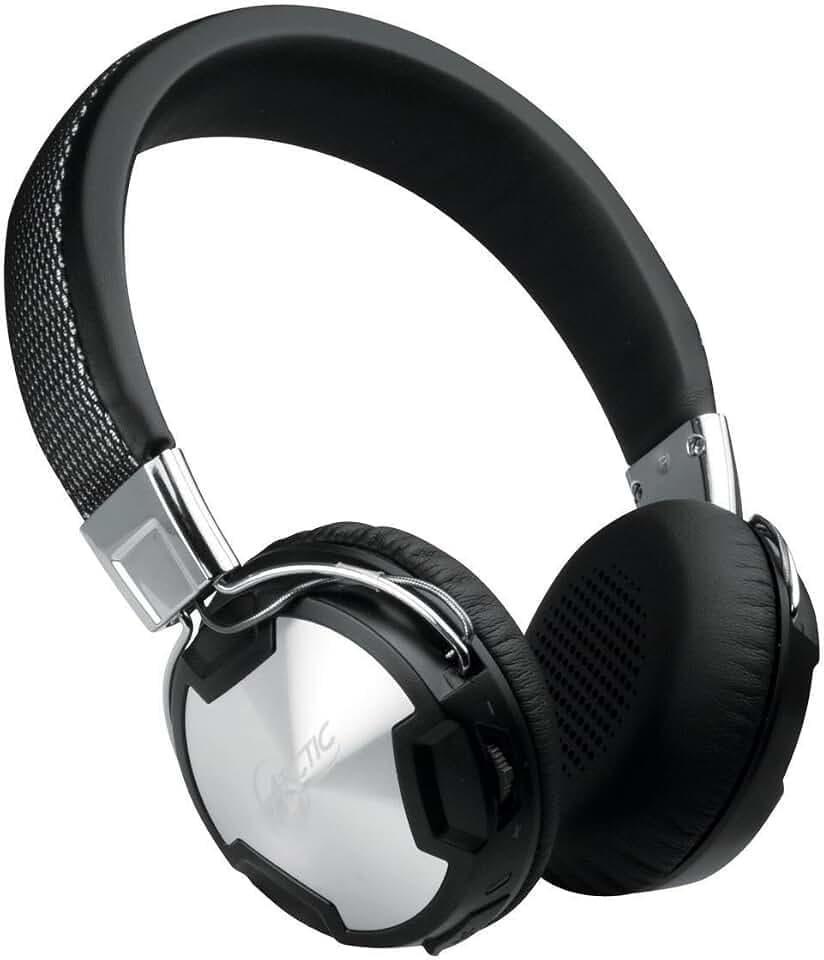 ARCTIC P614 BT - Premium Bluetooth On-Ear Kopfhörer mit Mikrofon, Austauschbare Ohrenpolster, Kabelloses Headset mit Bluetooth 4.0 & NFC-Pairing, Neodym-Treiber, Studio-Kopfhörer - Schwarz