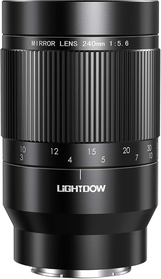 RF 240mm F5.6 Reflex Lens - MF for Canon EOS R6 Mark II/R5 Mark II/R5/R3/R7/R8/R10/RP/R6/R50/R1/R5 C/R50 V/R100/R/Ra - Manual Focus Telephoto Mirrorless Cameras Lens(RF Mount)