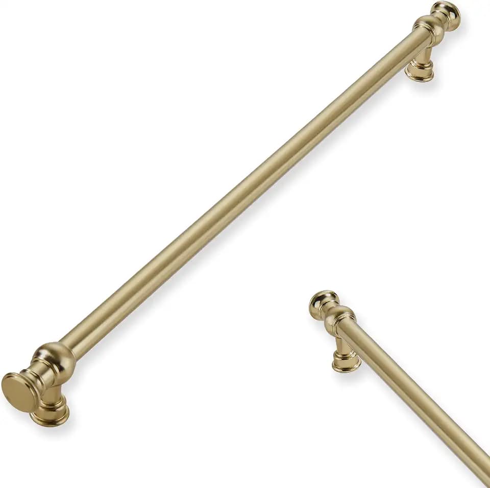 5-Pack 10inch(256mm) Hole Center Champagne Bronze Cabinet Pulls Solid Heavy Duty Kitchen Cabinet Hardware for Cupboard Drawer Pulls Cabinet Handle