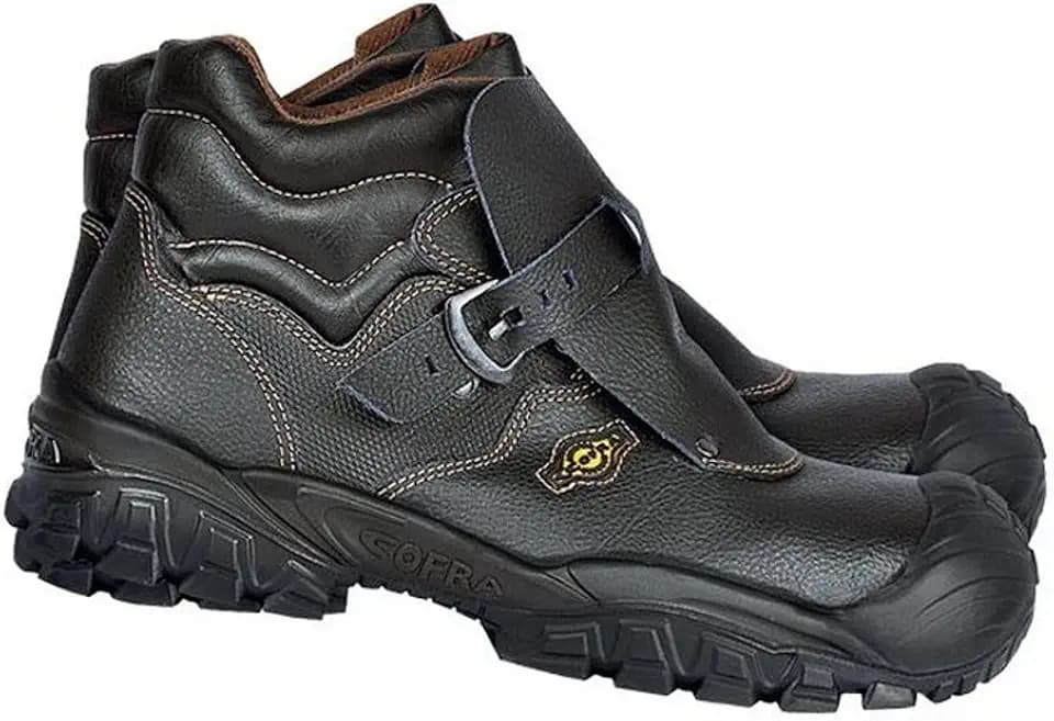 Cofra NT050-000.W42 NEW TAGO UK S3 SRC Sicherheitsstiefel, Schwarz/Braun, Größe 42