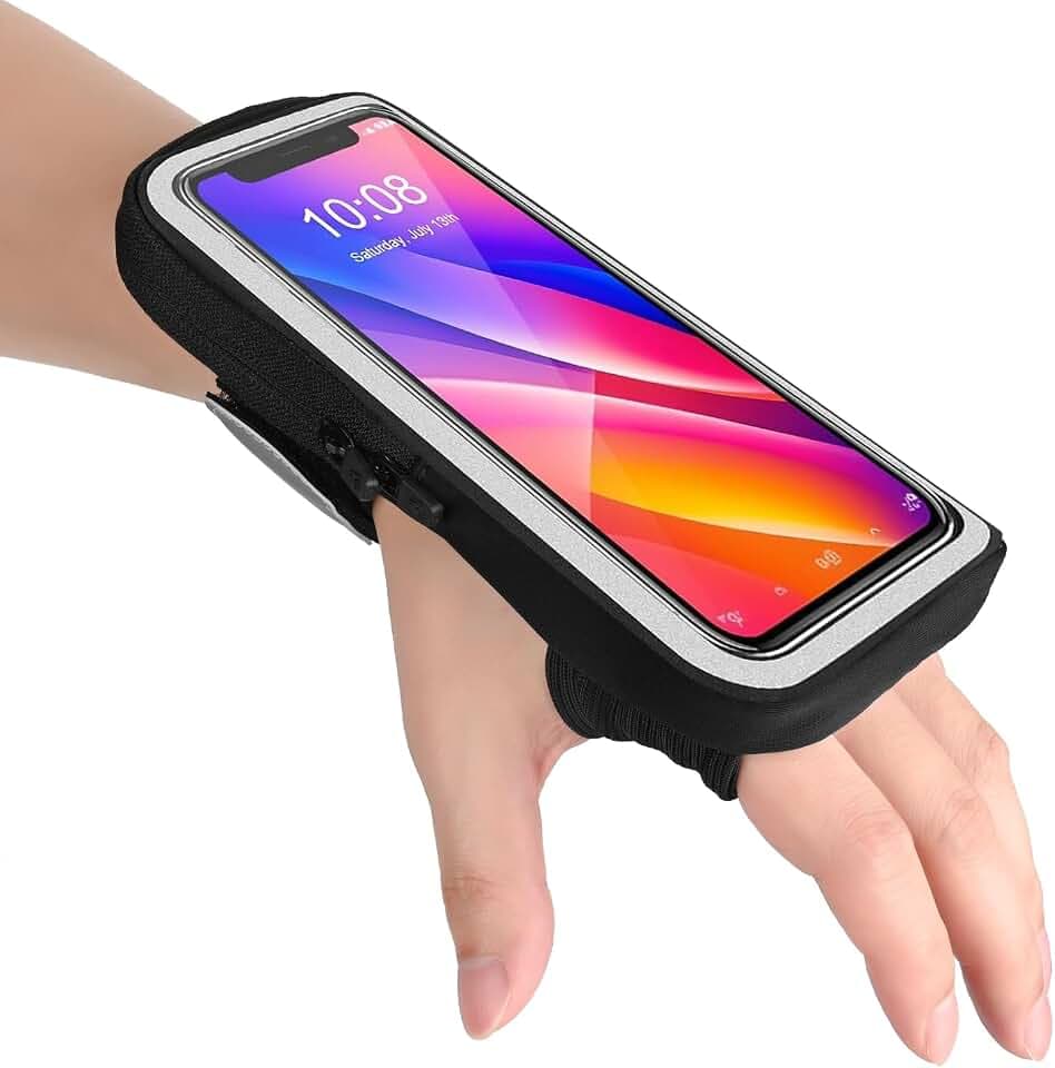 Sportarmband Handy Handgelenktasche Laufhalter Handytasche Sport für iPhone 16 15 14 13 Pro Max Huawei P50 Pro/P40 Handy Armband Joggen für Running