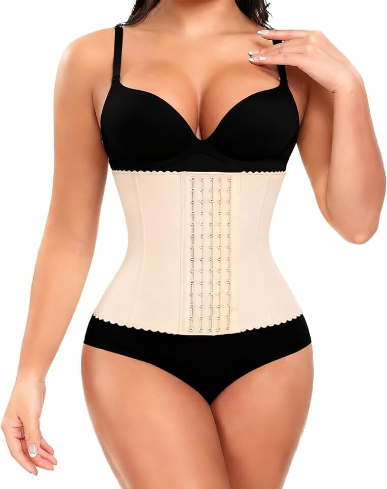 Damen Taillentrainer Korsett mit starker Bauchkontrolle, Unterbrustformung für Taillenformung, feste Unterstützung und bequeme Passform den ganzen Tag