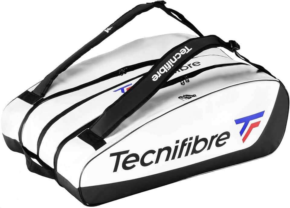 Tecnifibre Tour Endurance Tennis/Squash Bag Series (RS, WHITE, NAVY) - The Ultimate Waterproof and UV-Resistant Bag (RackPack,15R, 12R, 6R, BackPack)