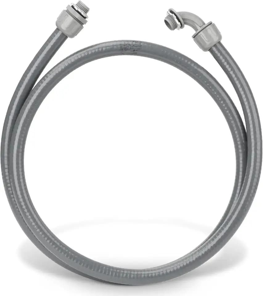 1/2 Inch 6 ft Liquid Tight Conduit Kit, Flexible Electrical Conduit Kit