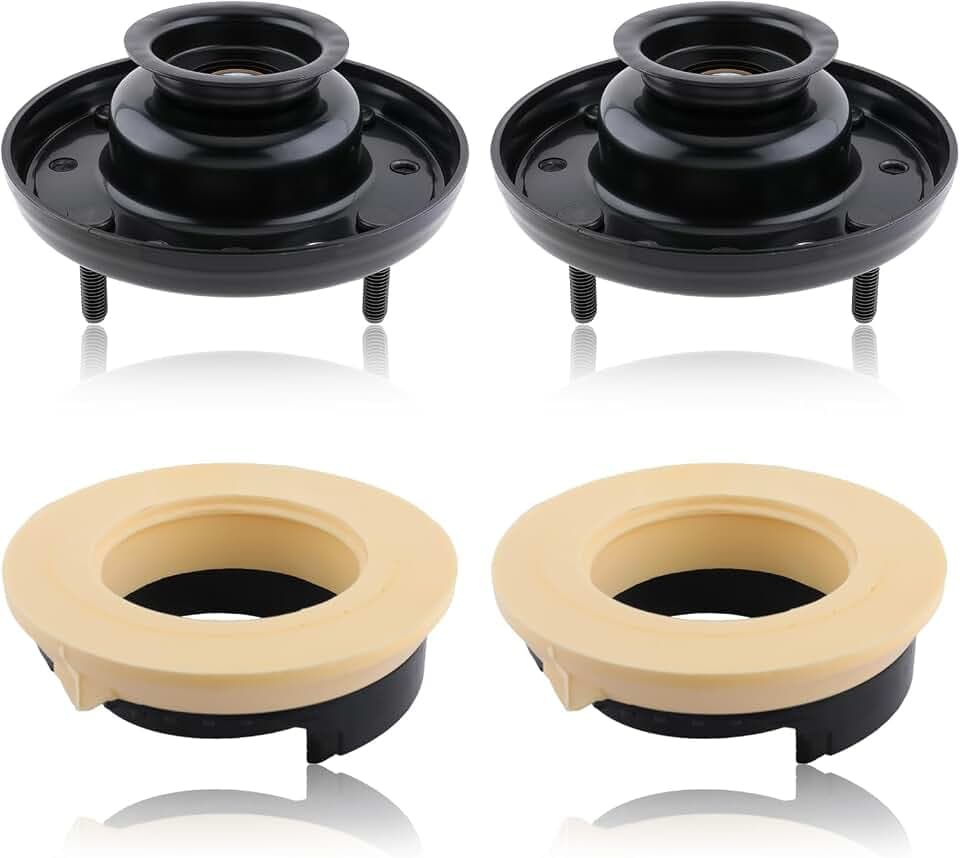 Carbhub C2D51875 Left & Right Front Strut Shock Mount Spring Seat Set for Jaguar XJ XJR Replace for C2D51875