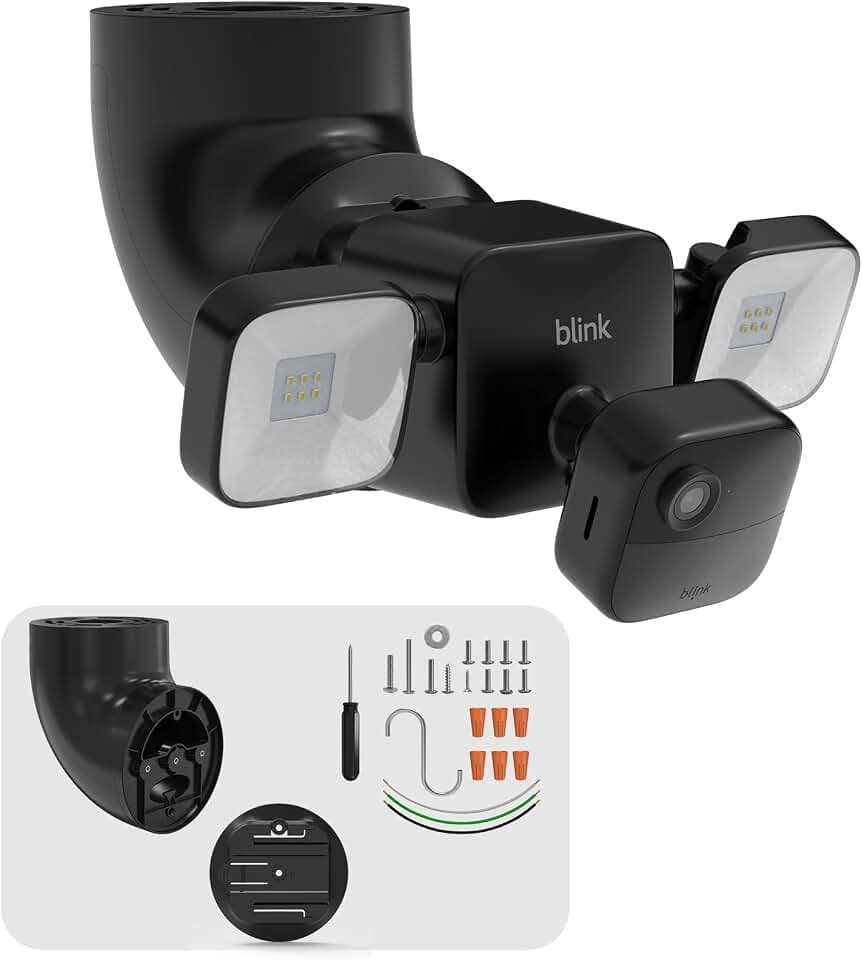 Flutlicht Halterung kompatibel mit Blink Floodlight, Floodlight Mount für Blink Outdoor Kamera, Schwarz