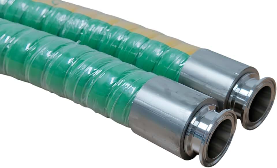 Brewery Distillery Hose Beverage Transfer Hose Food Grade with 1.5 Inch Tri-Clamp (6Ft Long)