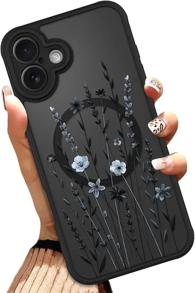 OOK Cute Floral Flowers Phone Case Made for iPhone 17 6.3 Inch