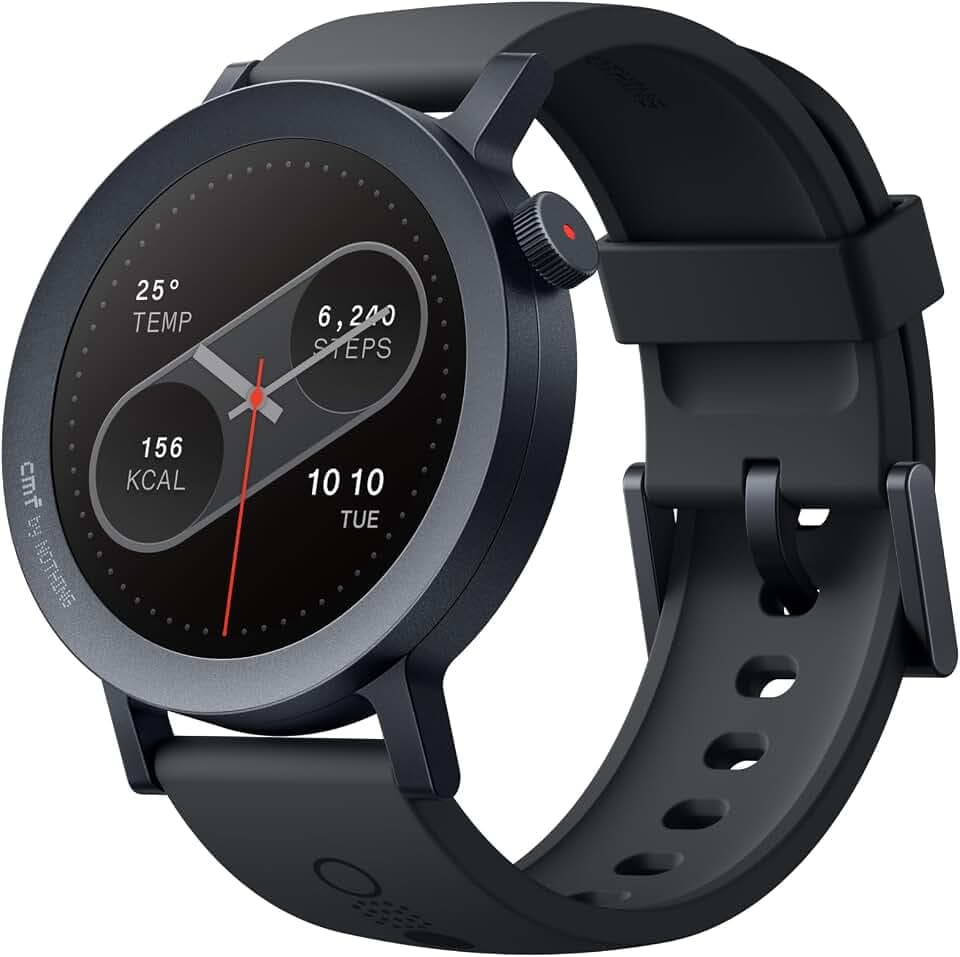 CMF by Nothing Watch Pro 2 Smartwatch mit 1,32'' AMOLED-Display, 11 Tage Akkulaufzeit, Bluetooth-Anrufe mit KI-Geräuschunterdrückung, und Integriertes Multi-System-GPS - Dunkelgrau