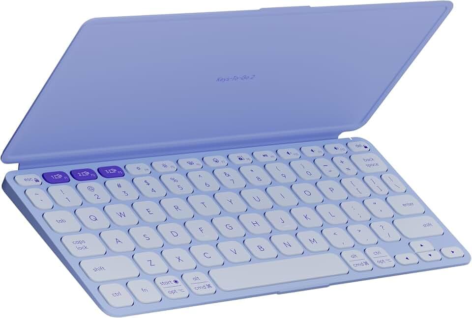 Logitech Keys-to-Go Bluetooth Keyboard for Windows, Android, Linux - Lilac