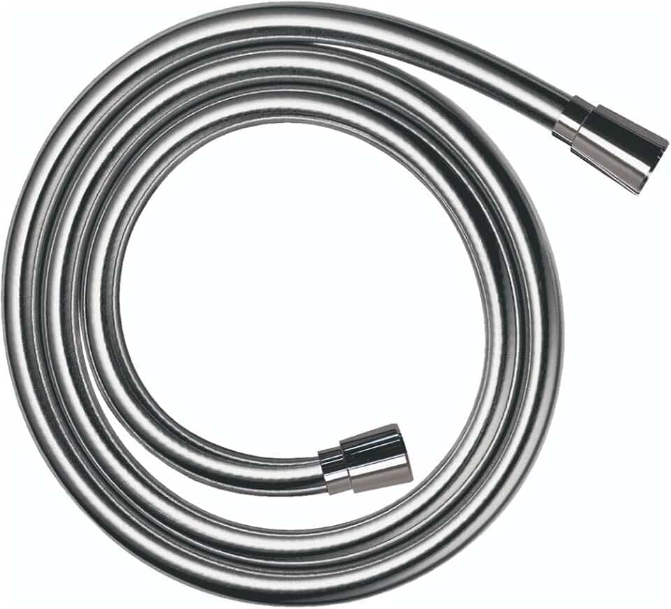 hansgrohe Isiflex - universal Duschschlauch 2,00 m, mit Verdrehschutz, flexibler Brauseschlauch mit Knickschutz, inkl. Dichtungsringe, Chrom