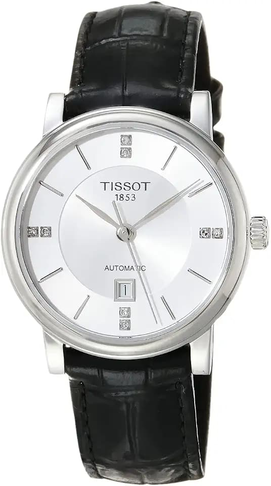 Tissot Carson Premium, Swiss Automatic, 30mm, Silver Diamond, Women’s Watch